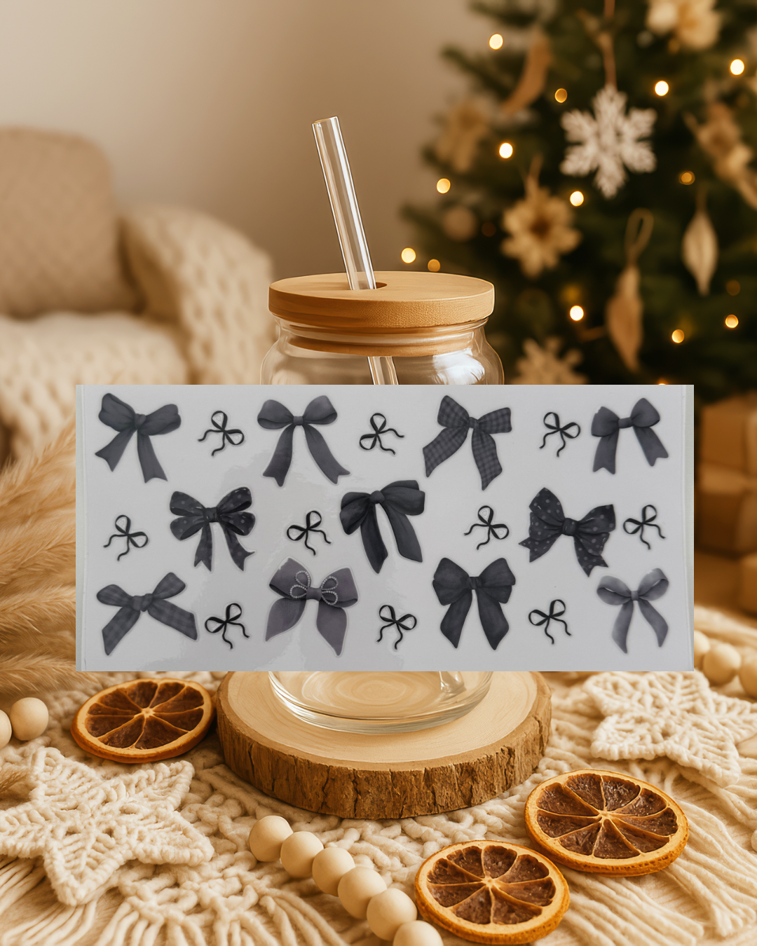 Schleifen schwarz grau gemischt