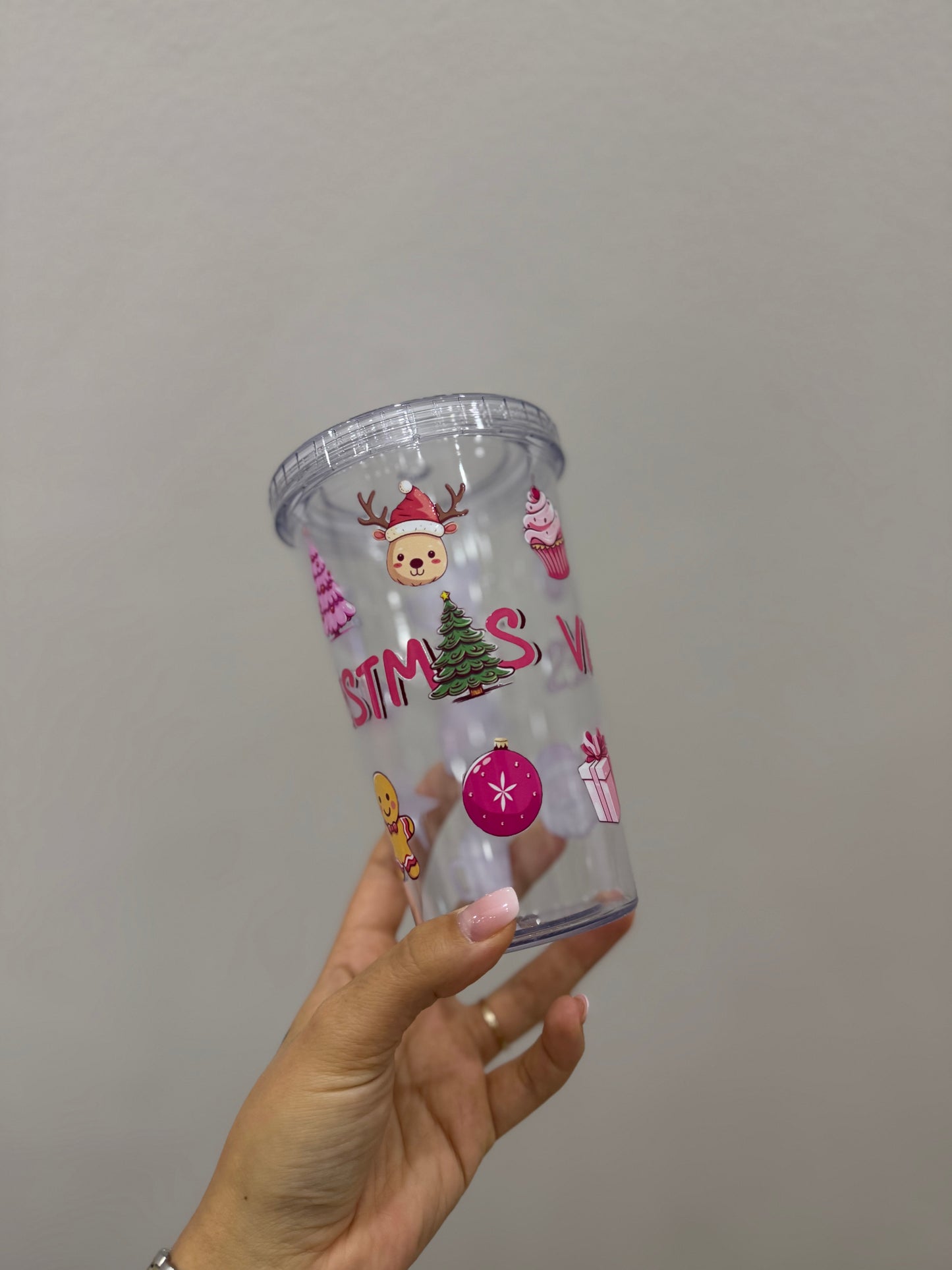 Christmas vibes cold cup