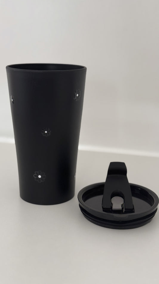 Bloomy black - coffee cup black edition