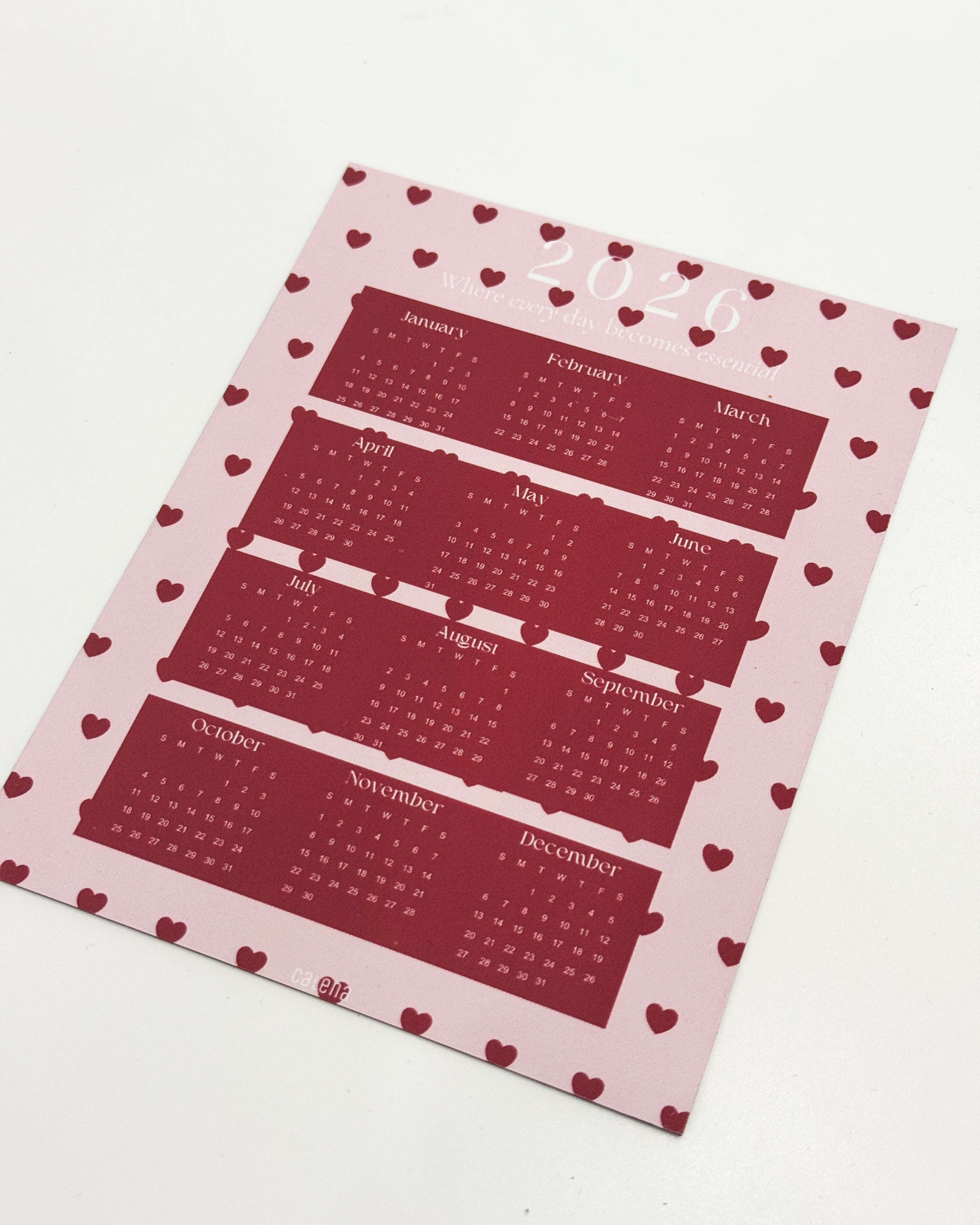 Jahresübersicht Kühlschrankmagnet