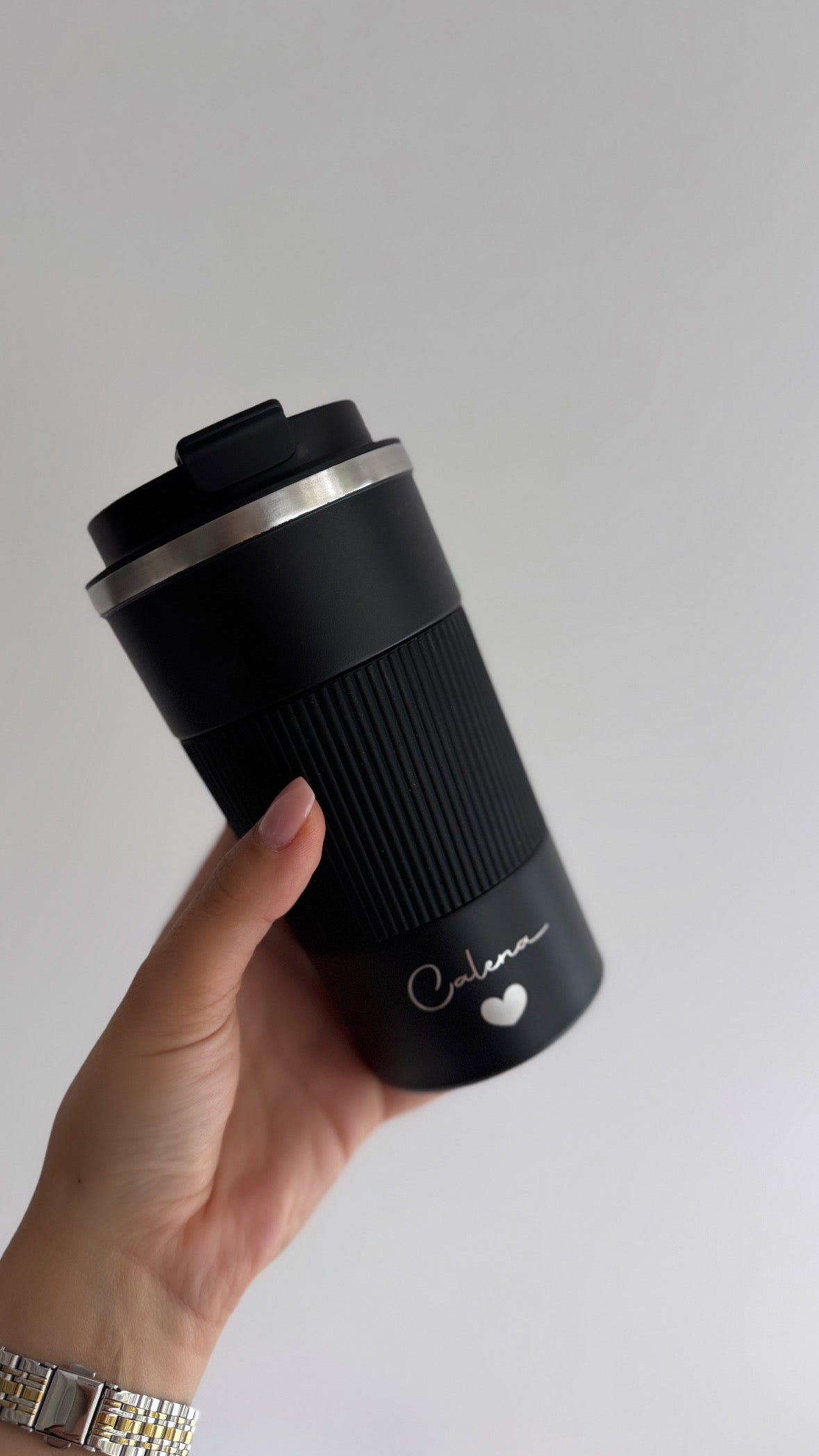 Calena coffee-to-go-cup - black