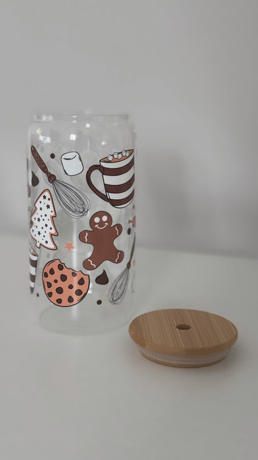 Weihnachtsbäckerei - fertiges Trinkglas