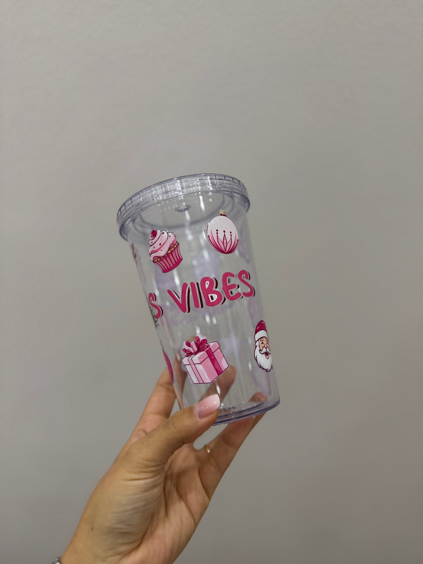 Christmas vibes cold cup