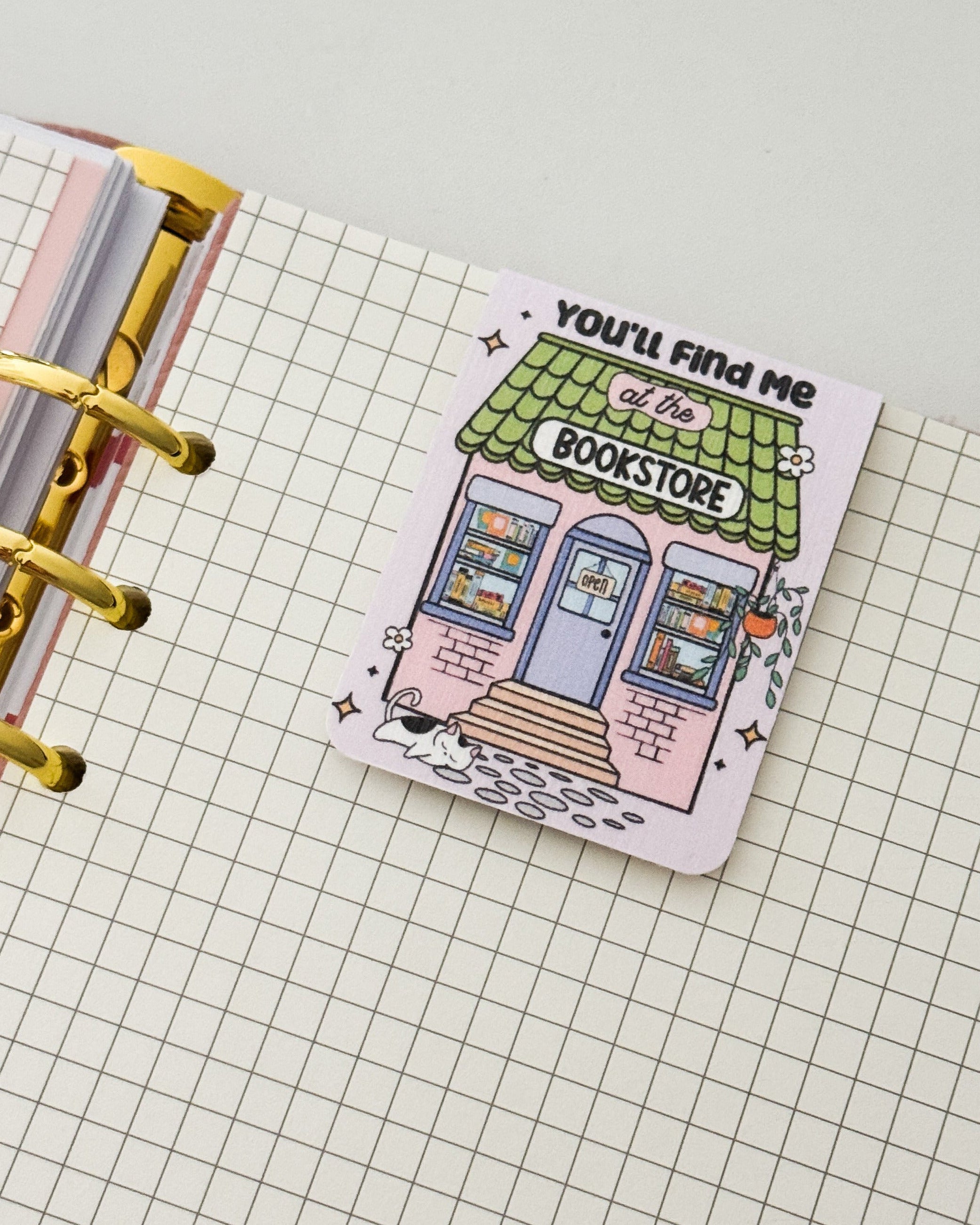 Magnetisches Lesezeichen ,,You'll find me at the bookstore"