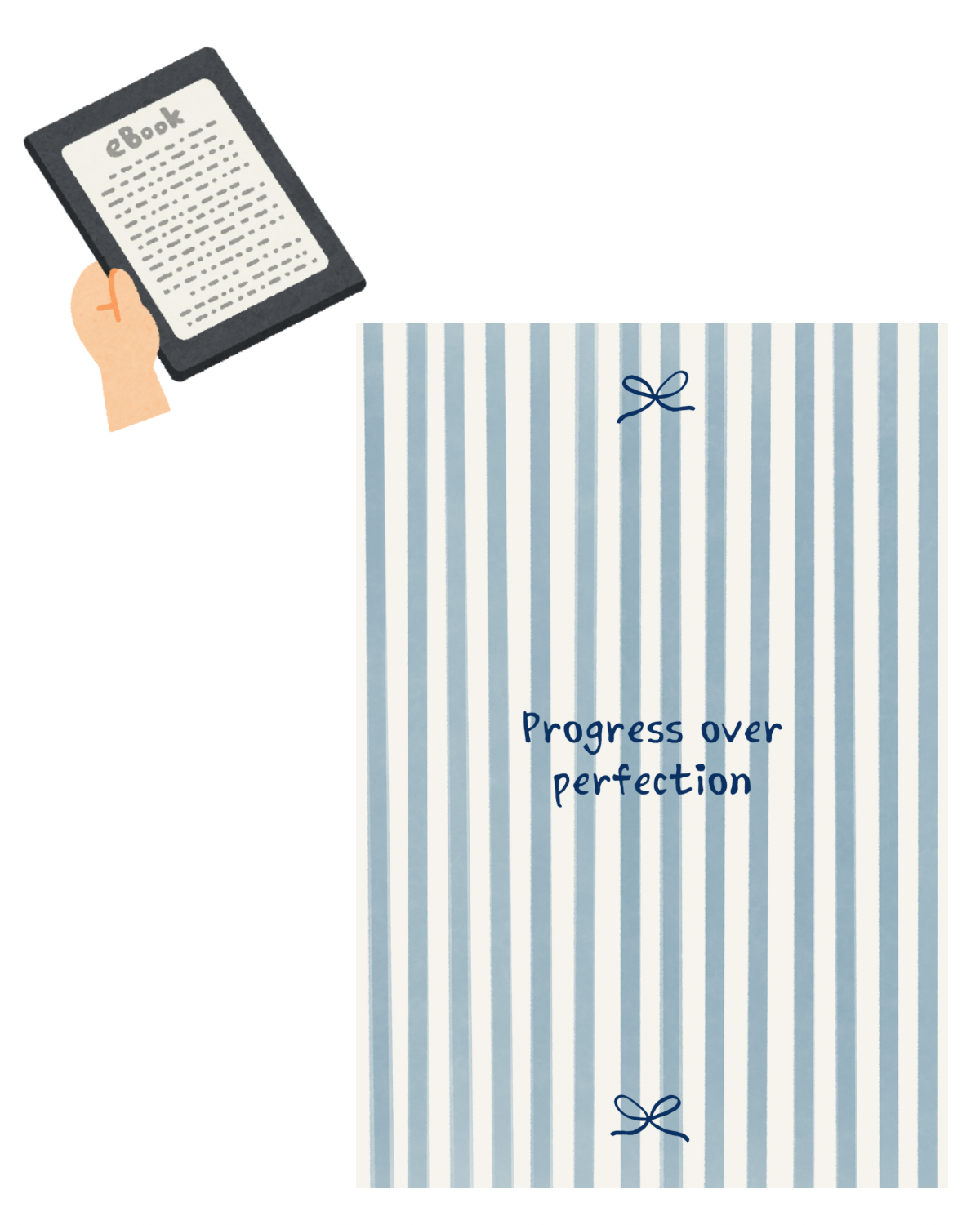 Kindle Inlay ,,Progress over Perfection“