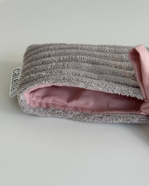 Brillenetui Veloura Grey x Rose