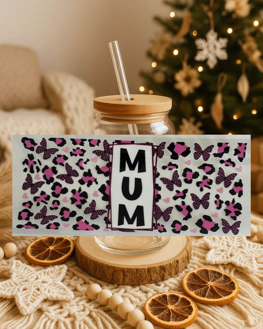 Mum | rosa Schmetterlinge