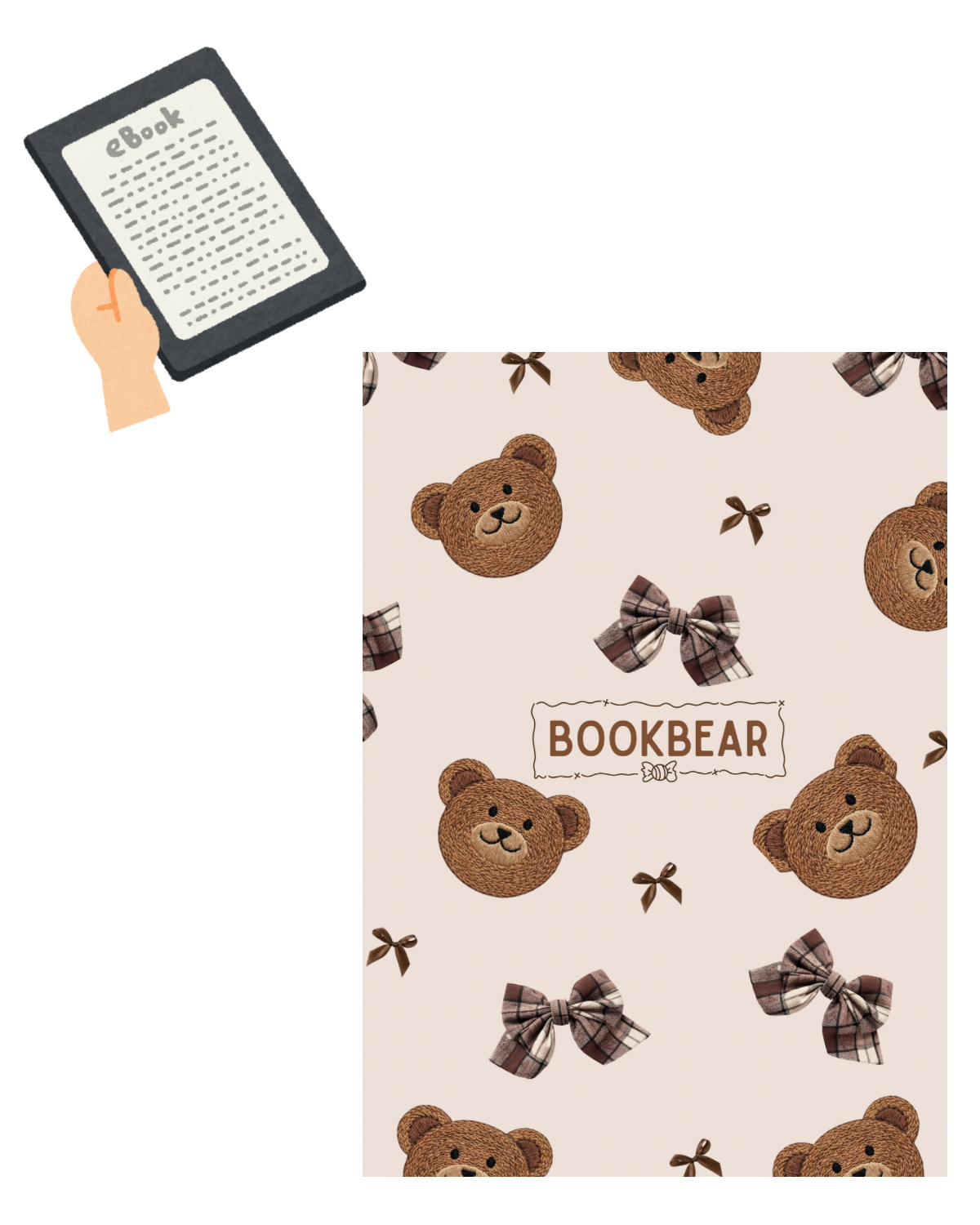Kindle Inlay ,,BOOKBEAR“