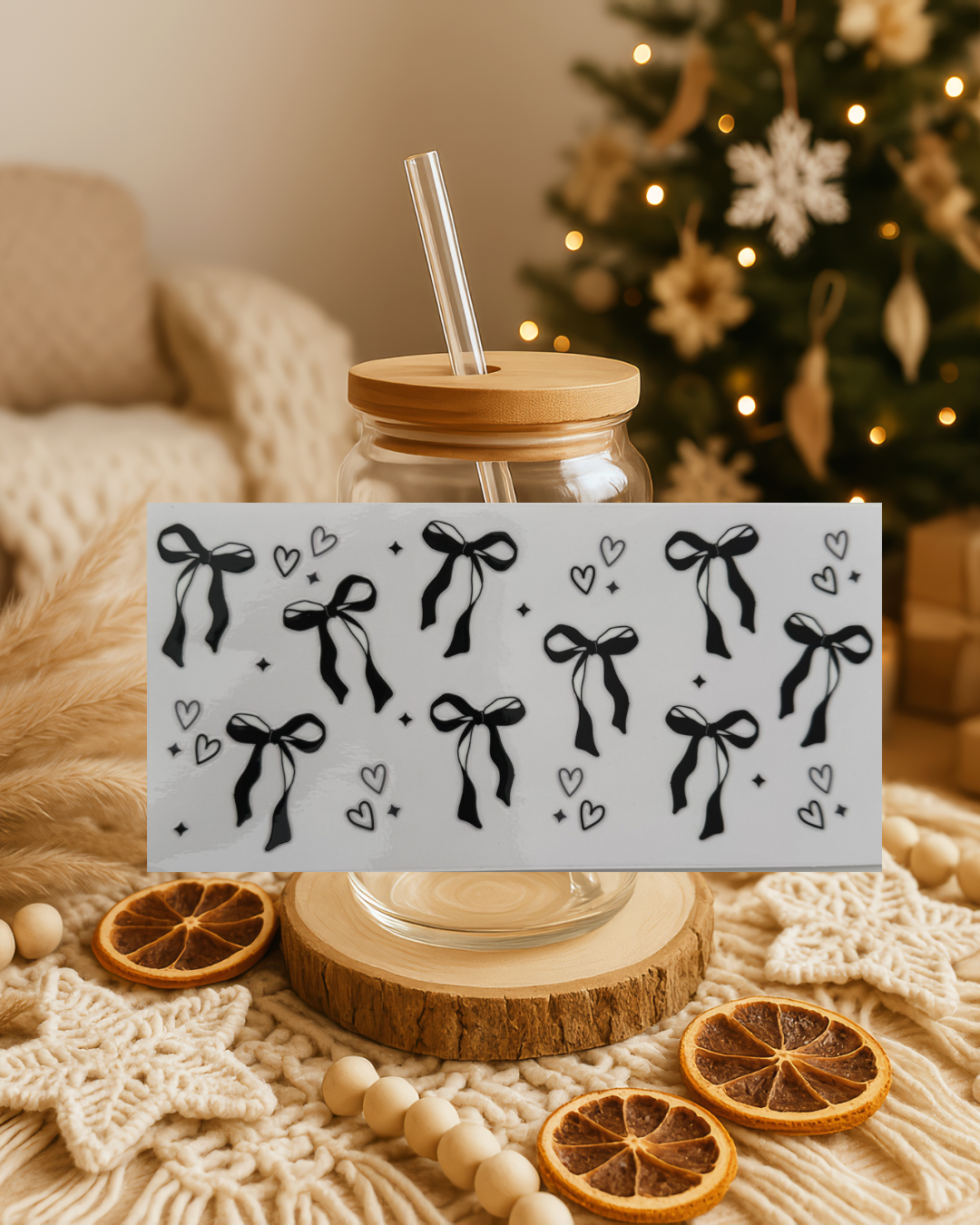 Schleifen mit nicht ausgefüllten Herzen