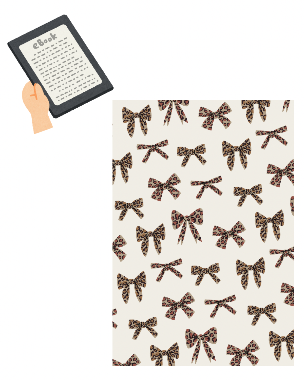 Kindle Inlay ,,Leo Schleifen mit Schnurrbarthaaren“