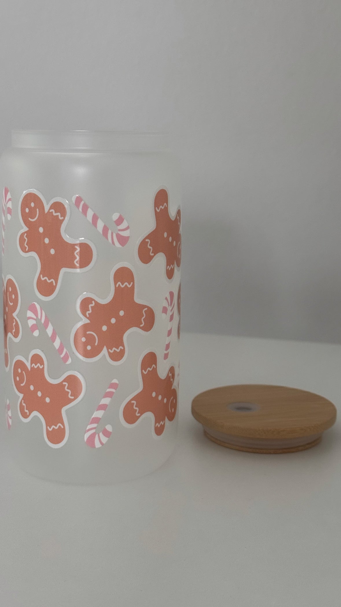 Lebkuchenmännchen - fertiges  Trinkglas