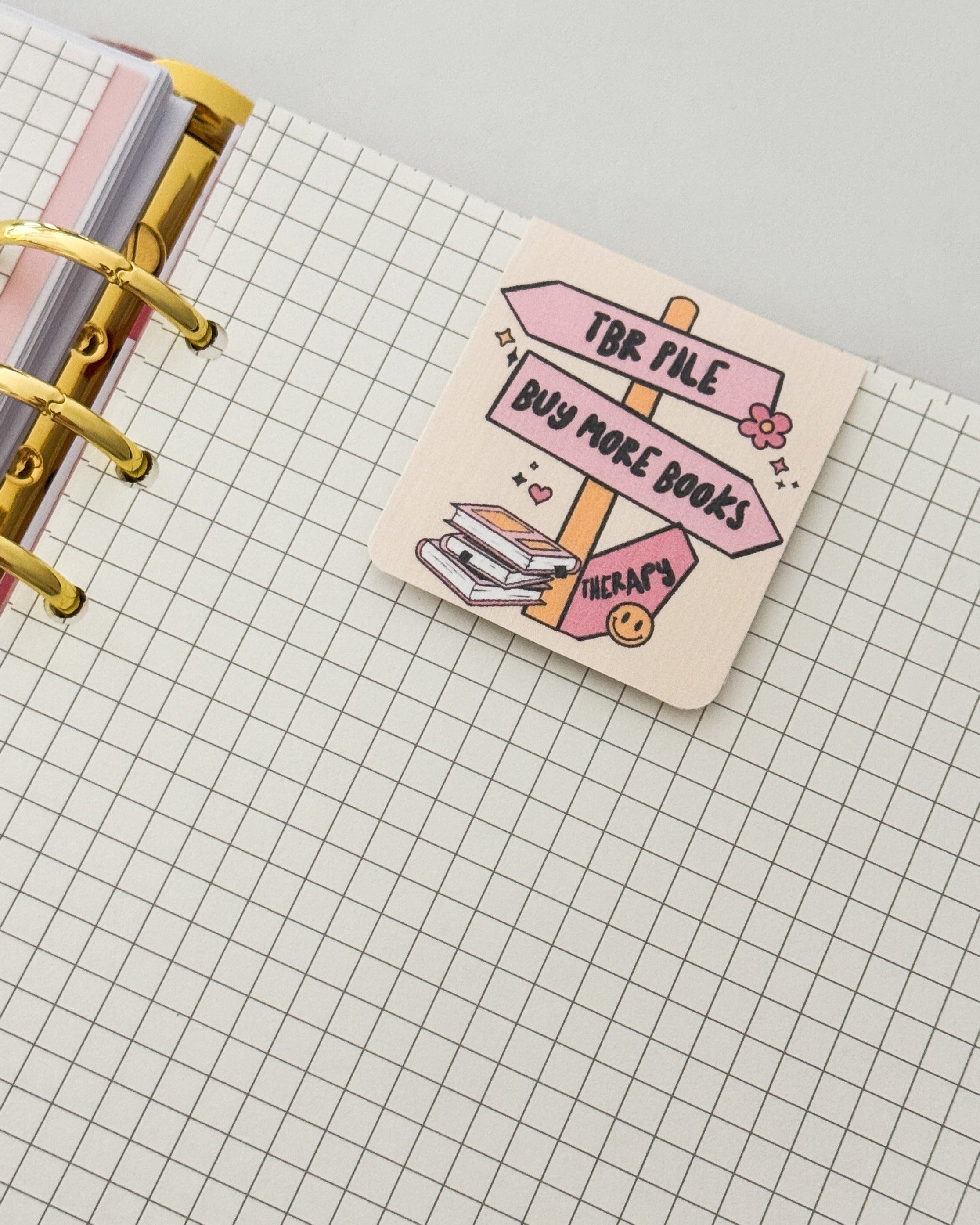 Magnetisches Lesezeichen ,,TBR PILE BUY MORE BOOKS"