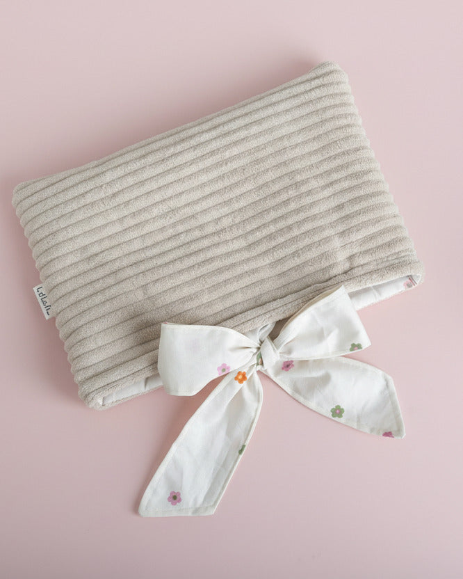 Buchtasche Veloura Beige x Bloomy