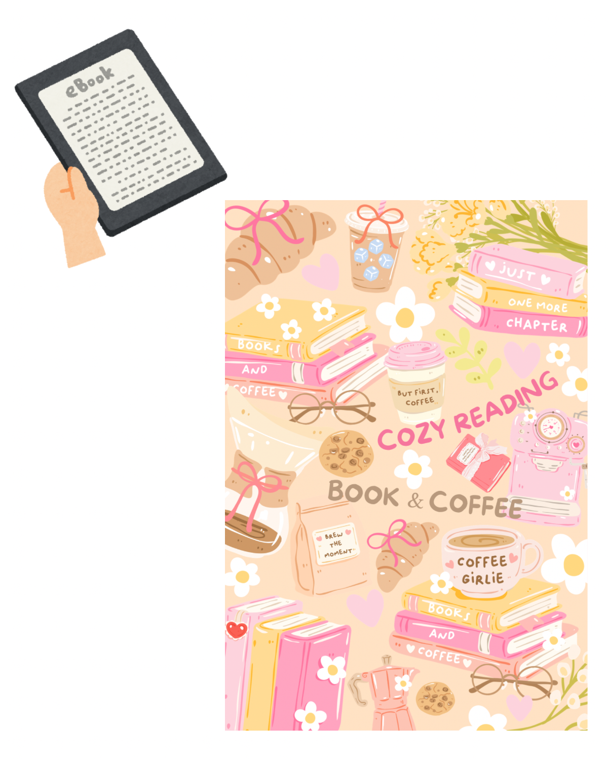 Kindle Inlay ,,Cozy Reading“