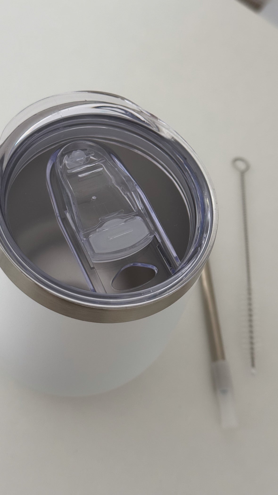 White stainless Coffee-to-go-cup | Motiv in Schritt 2 wählbar