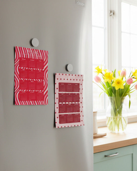 Jahresübersicht Kühlschrankmagnet