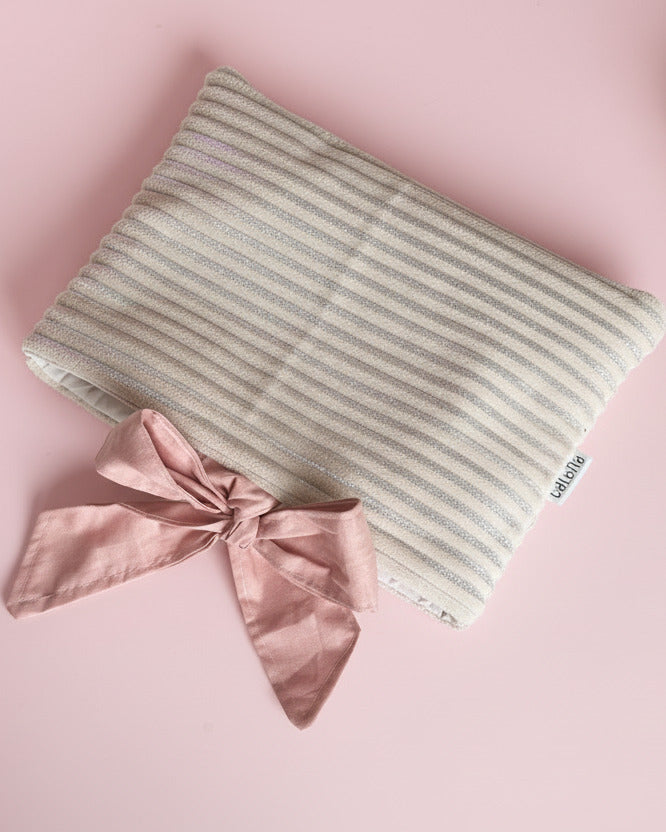 Buchtasche Veloura Beige x Blush x Bloomy