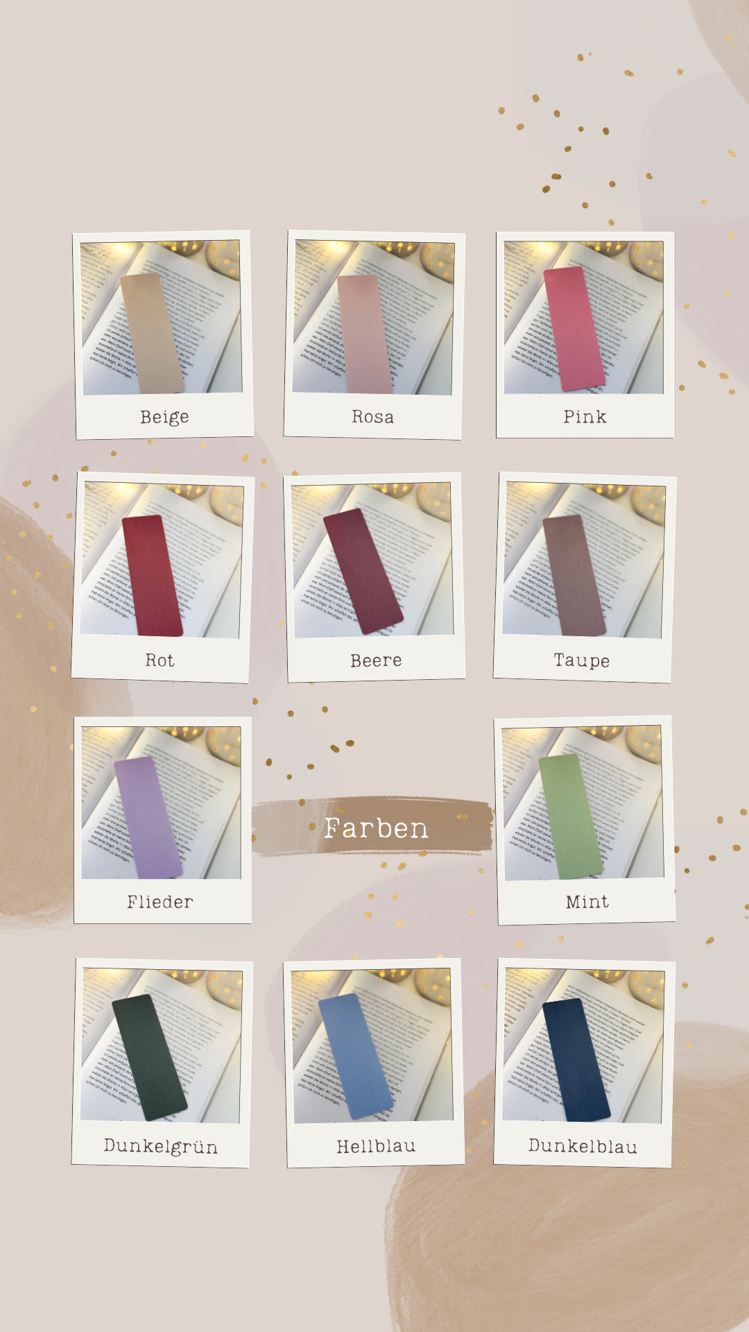 Personalisiertes Lesezeichen - normales Lesezeichen