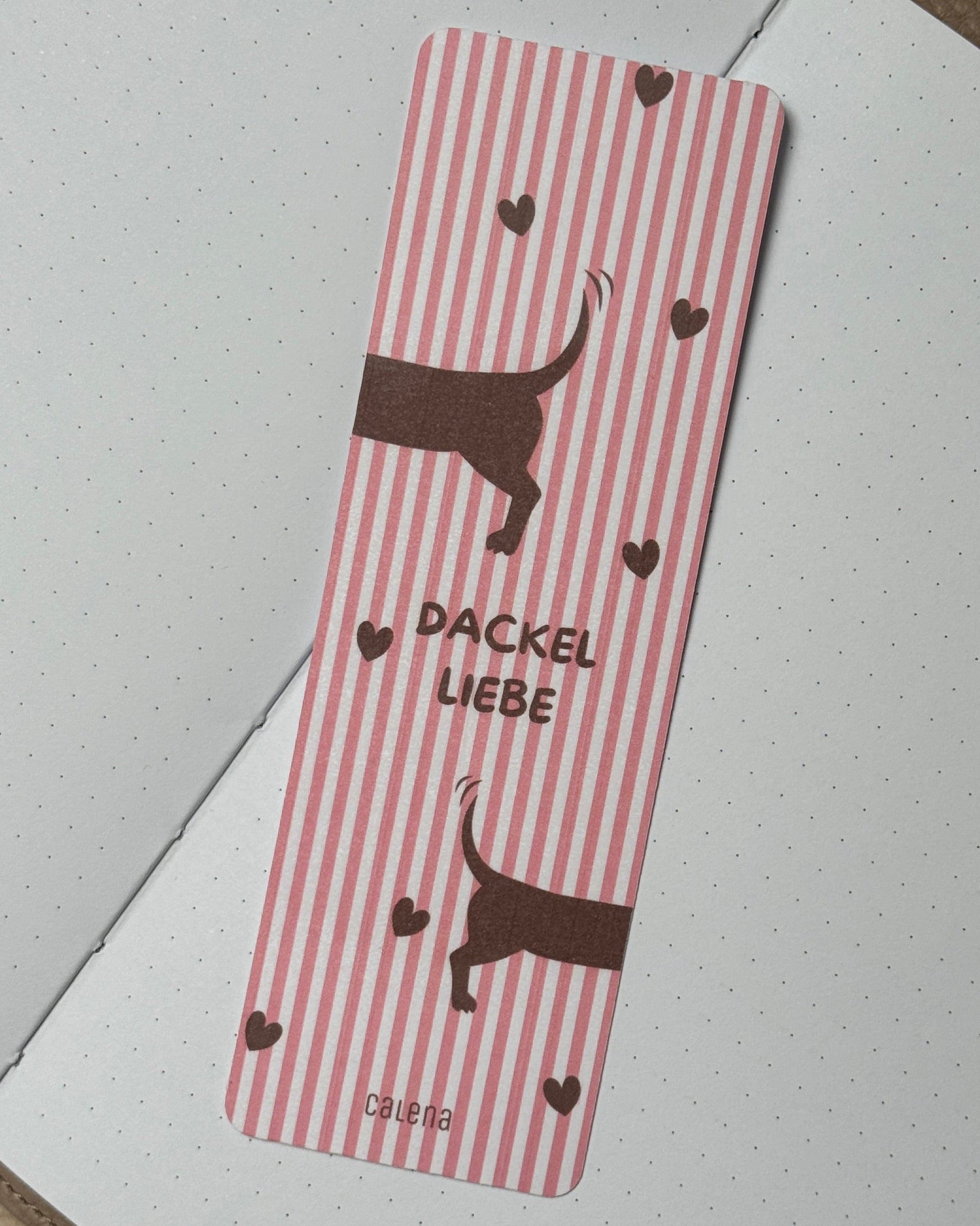 Girly Spring Bookmark x Dackelliebe