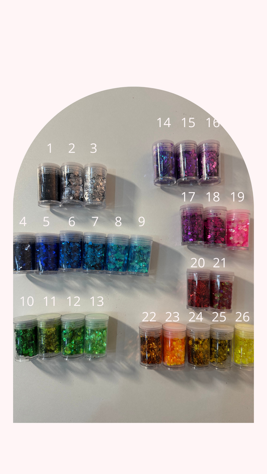 Glitzer wählen für Snowglobe Glitzer Trinkglas