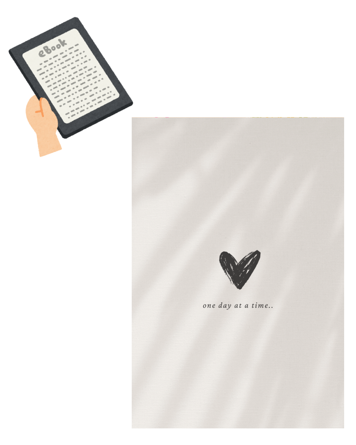 Kindle Inlay ,,One day at a time“