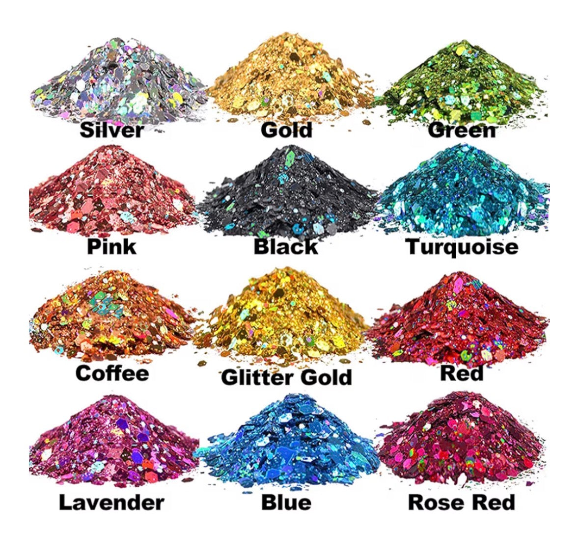 Glitzer wählen für Snowglobe Glitzer Trinkglas