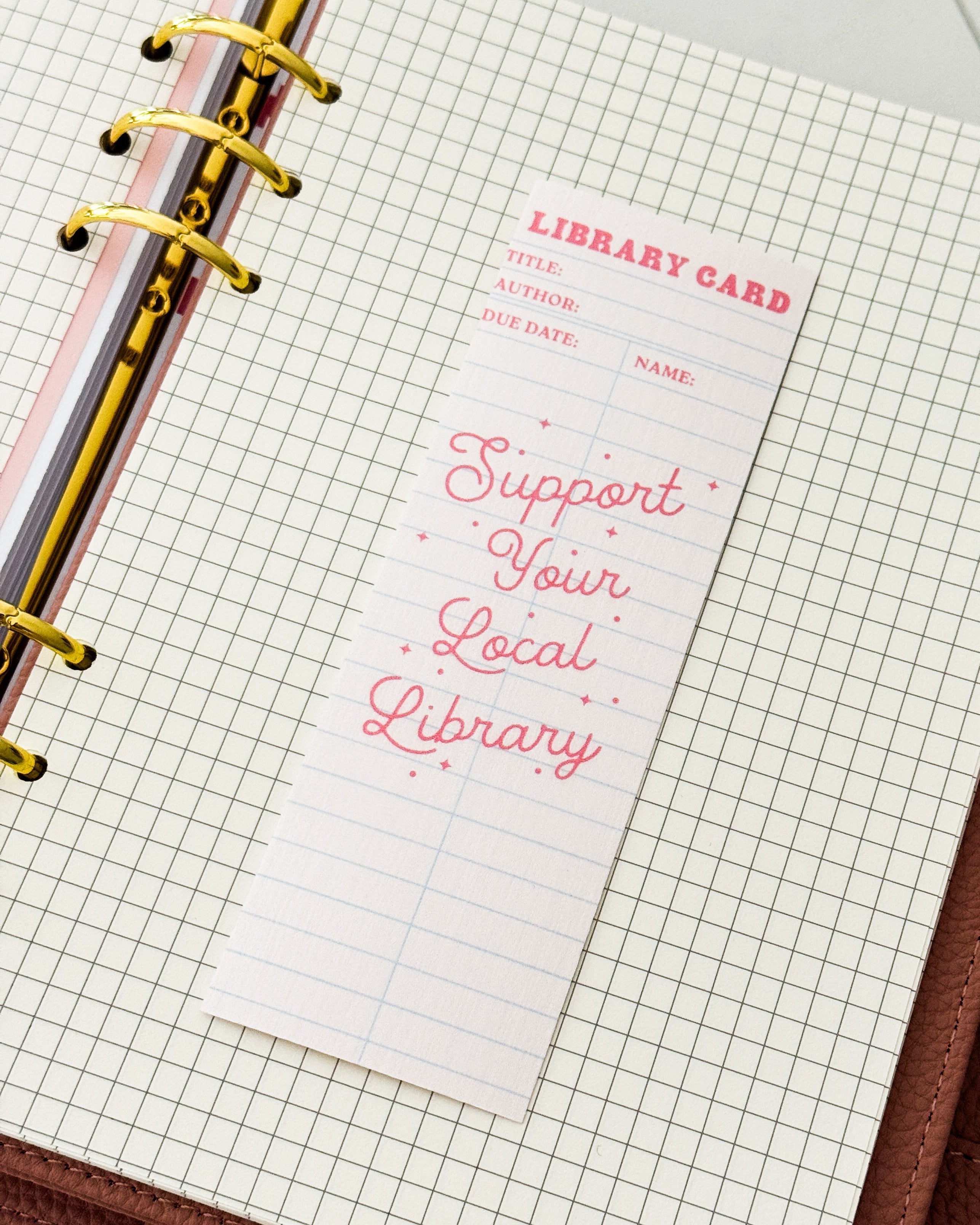 Lesezeichen ,,Support your social library"