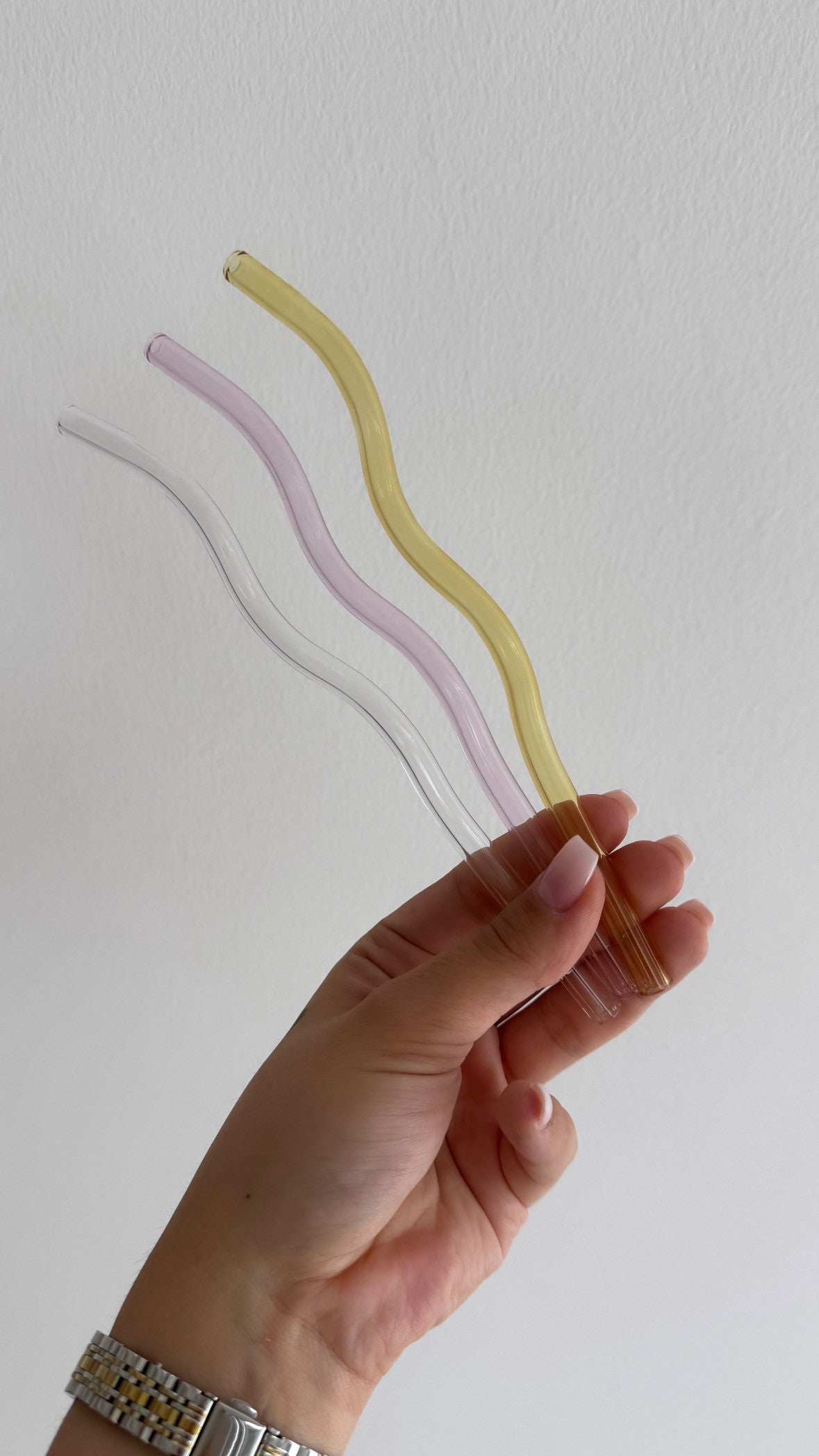 Glass straw ,,wave“