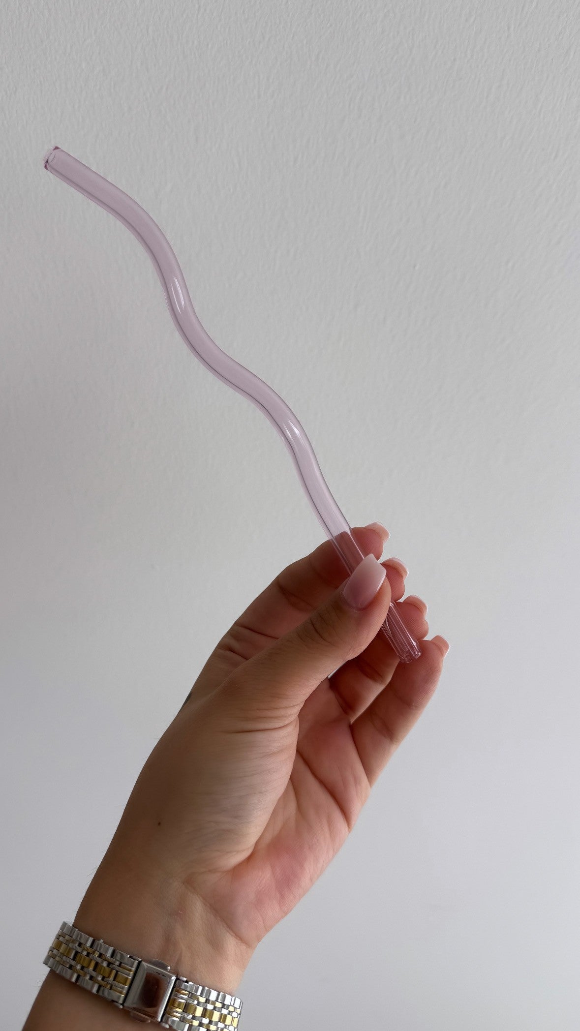 Glass straw ,,wave“