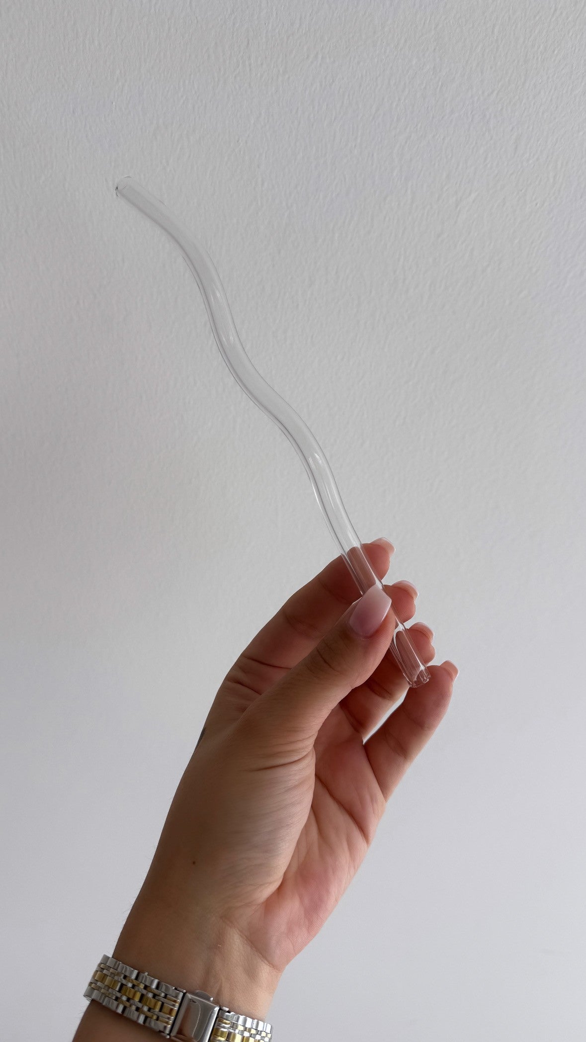 Glass straw ,,wave“